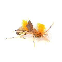 The Fly Fishing Place Grasshopper flies are hand-tied for quality, durability, and reliable hook settings.