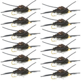 The Fly Fishing Place Kaufmann's Black Stone Fly bead head with rubber legs delivers sinking action for trout