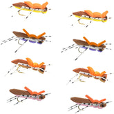 The Fly Fishing Place Morrish Hopper foam body dry fly set in four colors, great for surface trout