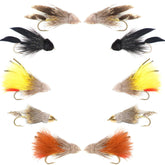 The Fly Fishing Place Muddler Minnow Black for trout fishing in rivers.