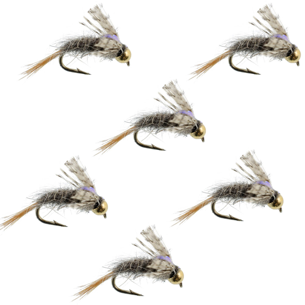 The Fly Fishing Place Olive BWO Midge with silver bead head for deep-water trout.