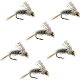 The Fly Fishing Place Olive BWO Midge with silver bead head for deep-water trout.