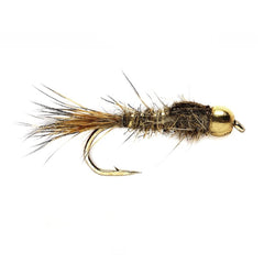 The Fly Fishing Place six-pack nymphs with tungsten head, ideal for freestone river fishing.