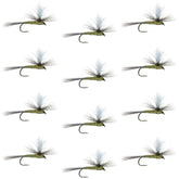 The Fly Fishing Place parachute BWO dry fly closeup demonstrating durable hook and buoyant body for calm-water dries