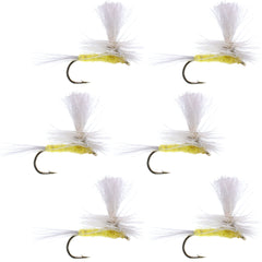 The Fly Fishing Place Parachute PMD close-up showing premium hackle for precise dry fly presentation.