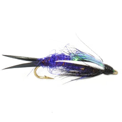 The Fly Fishing Place purple Psycho Prince Nymph ready for aggressive trout encounters.