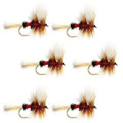The Fly Fishing Place Royal Wulff dry fly on water, aiding trout sighting.