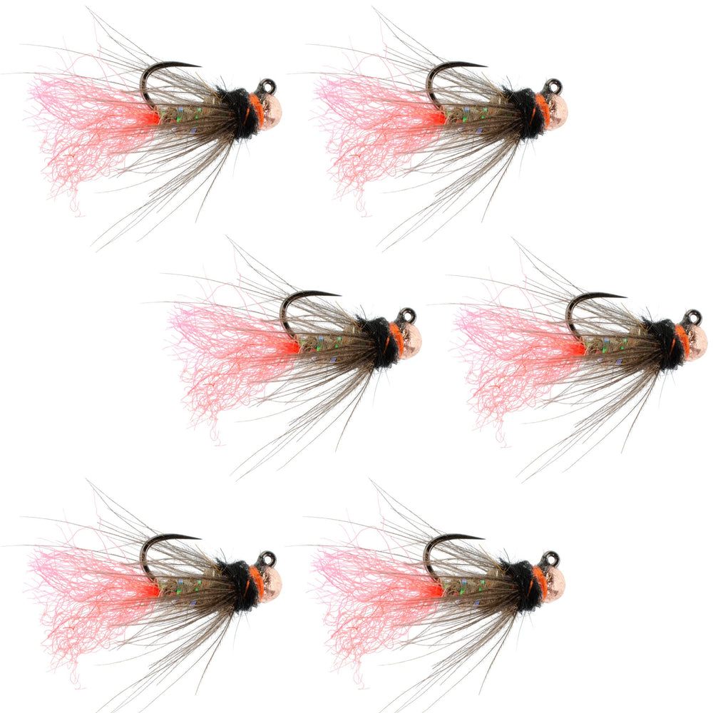 The Fly Fishing Place Tasmanian Devil jig with tungsten bead excels in deep, fast-water nymphing.