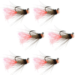 The Fly Fishing Place Tasmanian Devil jig with tungsten bead excels in deep, fast-water nymphing.