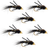 The Fly Fishing Place tungsten bead head nymph with rubber legs for deep-water trout action.