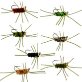 The Fly Fishing Place tungsten bead head on a jigged hook for deep presentation.