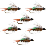 The Fly Fishing Place weighted nymph with flashback attracting trout in freestone rivers
