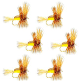 The Fly Fishing Place Yellow Humpy dry fly set for trout in streams