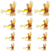 The Fly Fishing Place Yellow Humpy dry fly in size 10 for pocket-water trout.