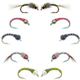 The Fly Fishing Place zebra midge beadhead ready for trout angling