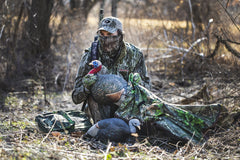 The Grind Lay Down Hen front view decoy enhances realism to lure toms closer