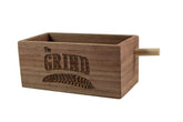 THE GRIND Pusher Easy Button walnut friction call – close-up push peg for lifelike hen yelps