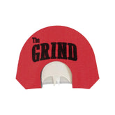THE GRIND Red Poison mouth call with 3-reed design for balanced rasp.
