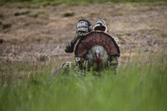 The Grind stake with foot step enables quick field setup on dirt