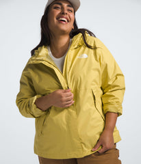 The North Face Antora jacket inner fleece in Yellow Silt for warmth and comfort.