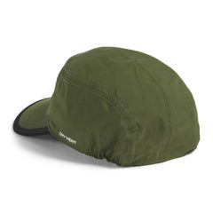 The North Face Antora Rain Hat shows mesh lining for cooling during hikes
