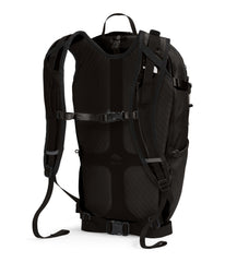The North Face Basin 24L rain cover in use keeps gear dry during showers.