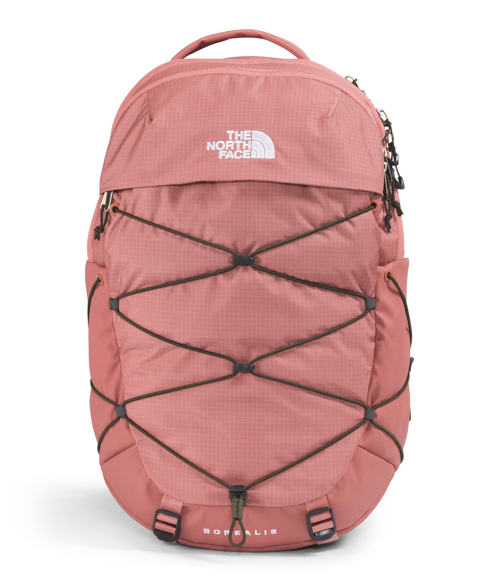 The North Face Borealis front view shows organized storage for daily commuting.