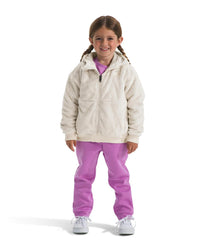 The North Face Kids Osito full zip hoodie ribbed cuffs and hem provide secure movement
