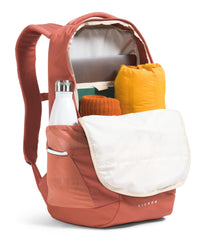 The North Face Lichen Daypack center-front zip offers quick access.