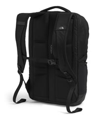The North Face Lichen Daypack laptop sleeve view emphasizes safe 16 inch laptop storage