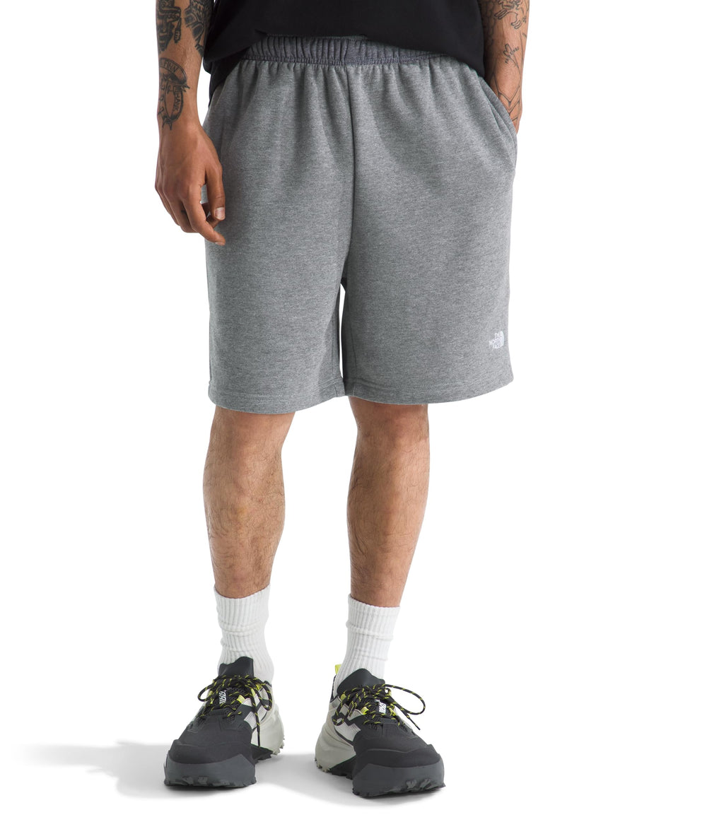 The North Face Evolution Simple Dome Short front view shows soft cotton-poly blend fabric for everyday comfort