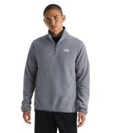 The North Face Men's Glacier Fleece Quarter Zip jacket front view offering versatile warmth