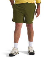 The North Face Wander Short 2.0 front view in Forest Olive for daily adventures.