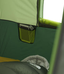 The North Face Sequoia 6 tent rear escape hatch offers quick egress.