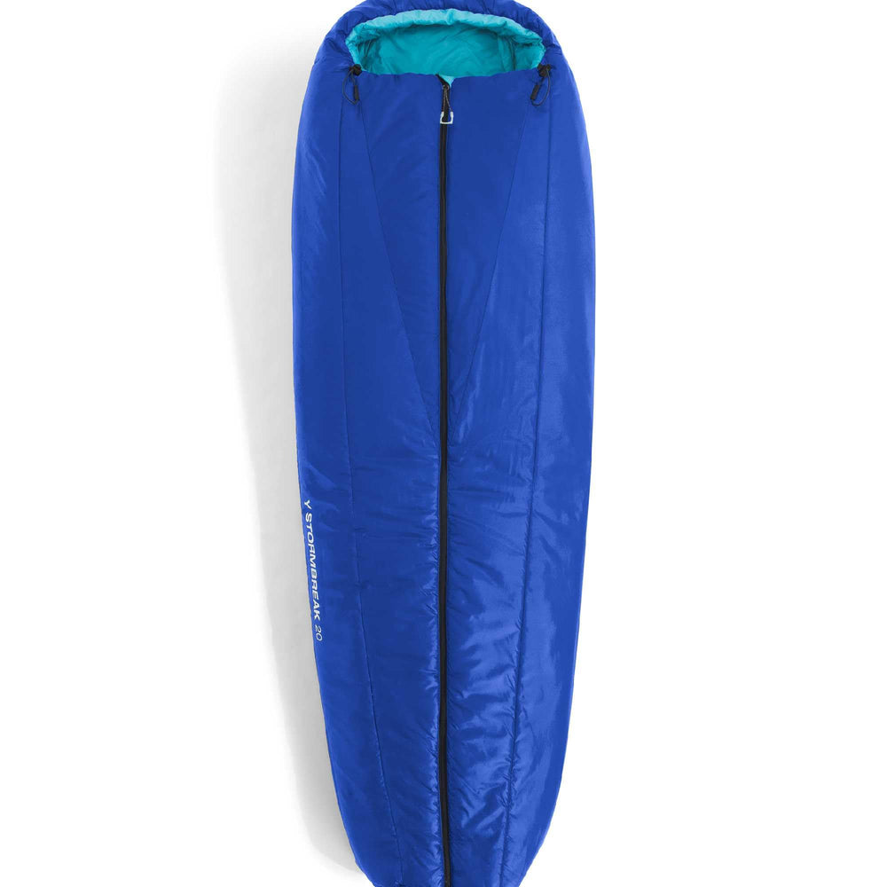 The North Face Teen Stormbreak 20F front view shows lightweight warmth for camping.
