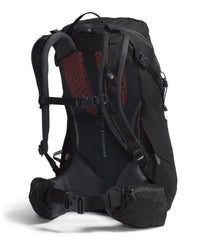 The North Face Terra 40 back panel emphasizes breathable comfort on rugged trails.