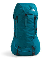 The North Face Terra 55 front view for long hikes with easy-access storage.