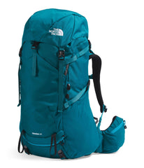 The North Face Terra 55 side view showing bottle pockets for on-trail hydration.