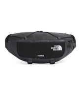 The North Face Terra Lumbar Hip Pack back view shows compact 6L storage for quick-access gear.