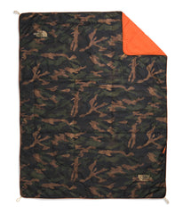 The North Face Wawona Blanket packed in a bag shows compact warmth.