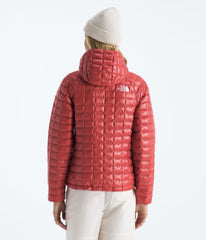 The North Face Thermoball Hooded Jacket closeup of windwall fabric texture