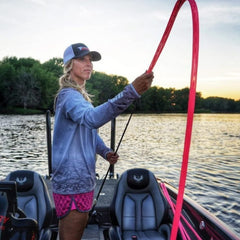 The Rod Glove XL Spinning expandable-diameter sleeve slides over rods for a snug fit.