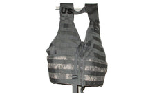 The Specilitly Group FLC vest, front view in ACU digital camo, MOLLE compatible for modular gear