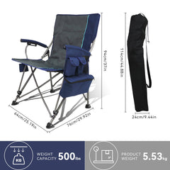 The Treasmap heated camping chair storage bag emphasizes easy transport and organization.
