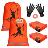 TheClouds elk game bags 12-pack with drawstring closure protects meat
