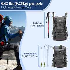TheFitLife Nordic walking poles are ultralight to reduce shoulder strain on long hikes.