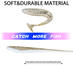 Close-up of paddle tail design and texture
