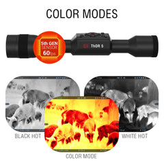 theOpticGuru ATN Thor 5 built-in LRF image provides quick range data for distance estimation