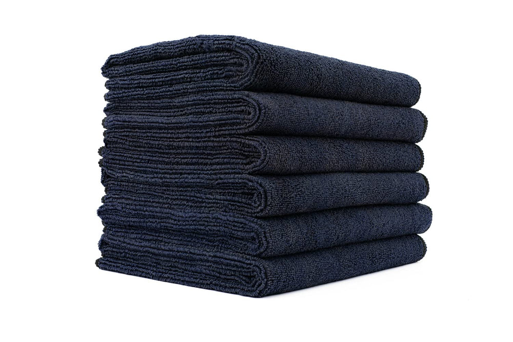 The Rag Company microfiber spa towel in midnight six-pack ready for gym and spa use.