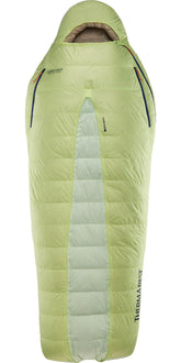 Therm-a-Rest Boost 650 wide-open bag shows extra space for side sleeping and movement.